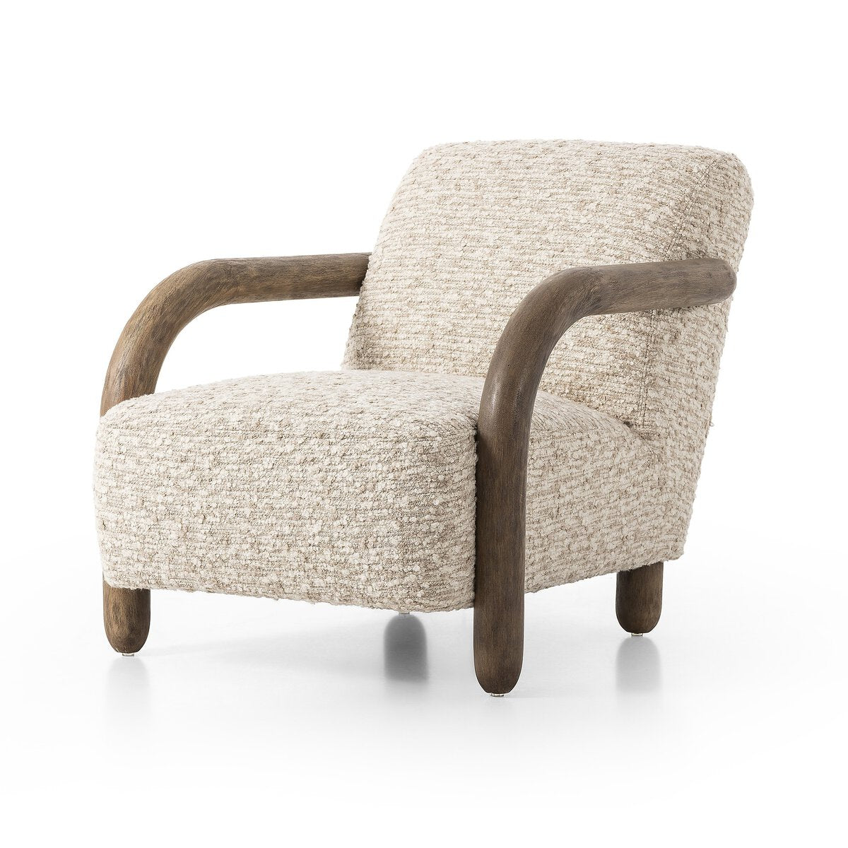 Faux Shearling & Parawood Chair