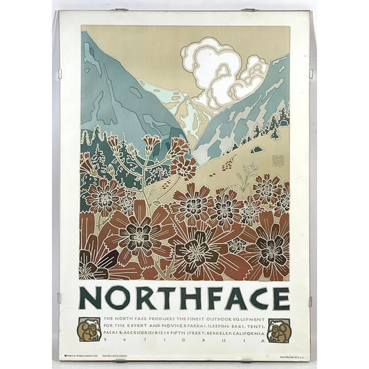 David Lance Goines 1980 Northface Mountains Landscape Advertising Poster