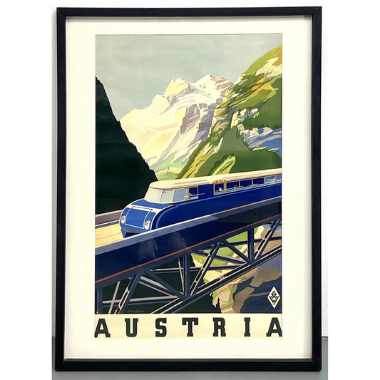 1930s Eric von Wunschheim  Austrian Travel Poster