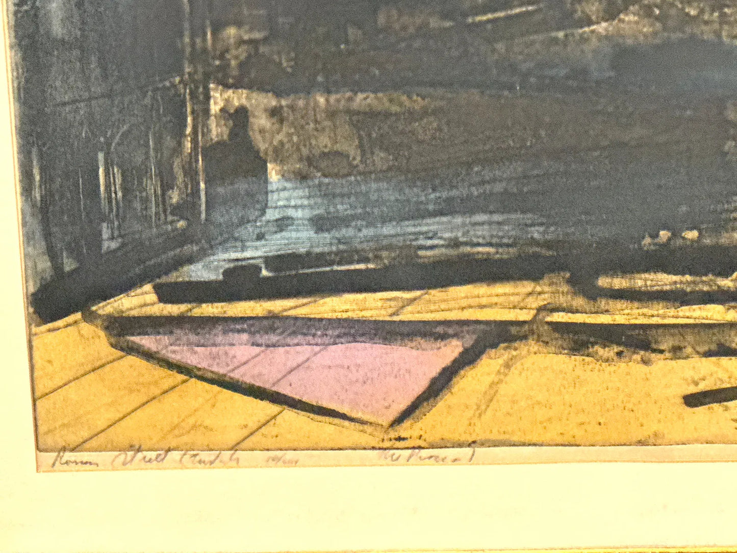 Signed and Numbered Multi-color Mid-Century Etching