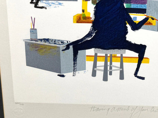 Leo Posillico Serigraph Titled "Having a Mind of Your Own"