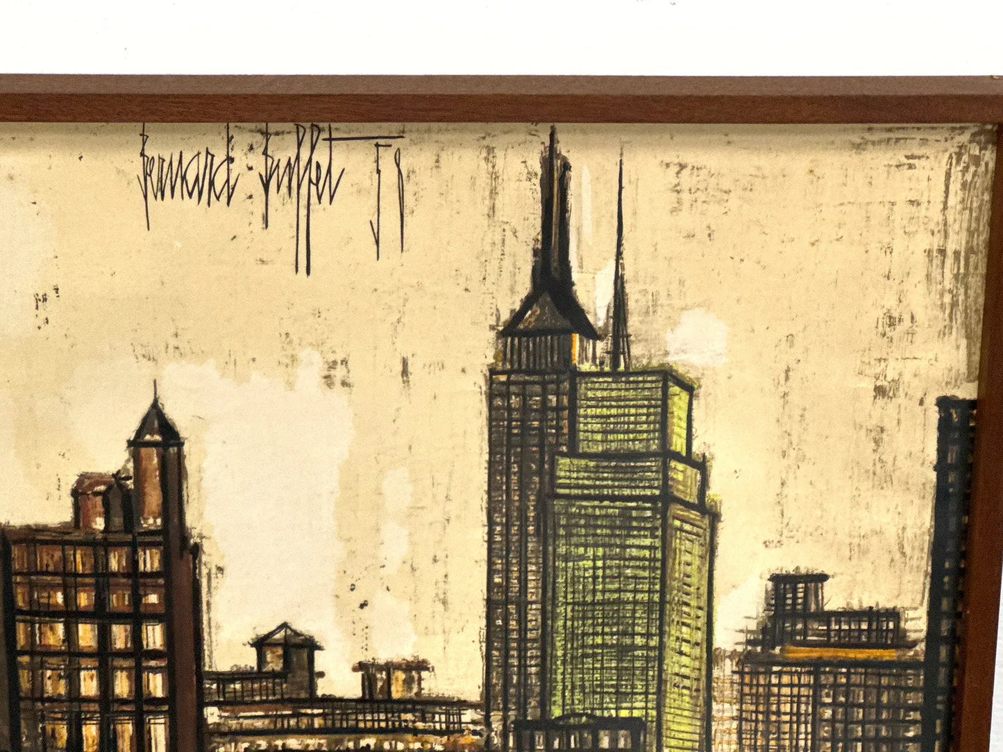 Bernard Buffet NY Skyline Cityscape Print