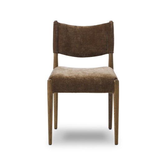 Oak Slingback Armless Dining Chair
