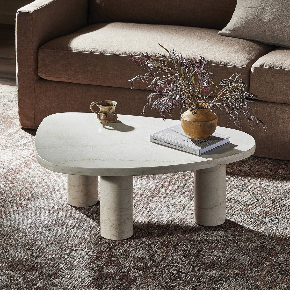 Small Dark Marble Coffee Table