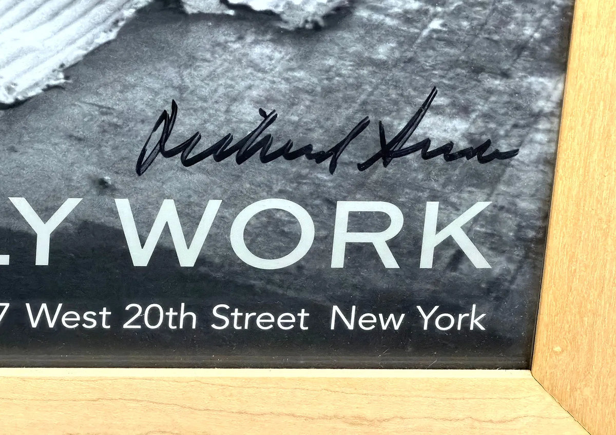 Signed Richard Serra David Zwirner Exhibition Poster