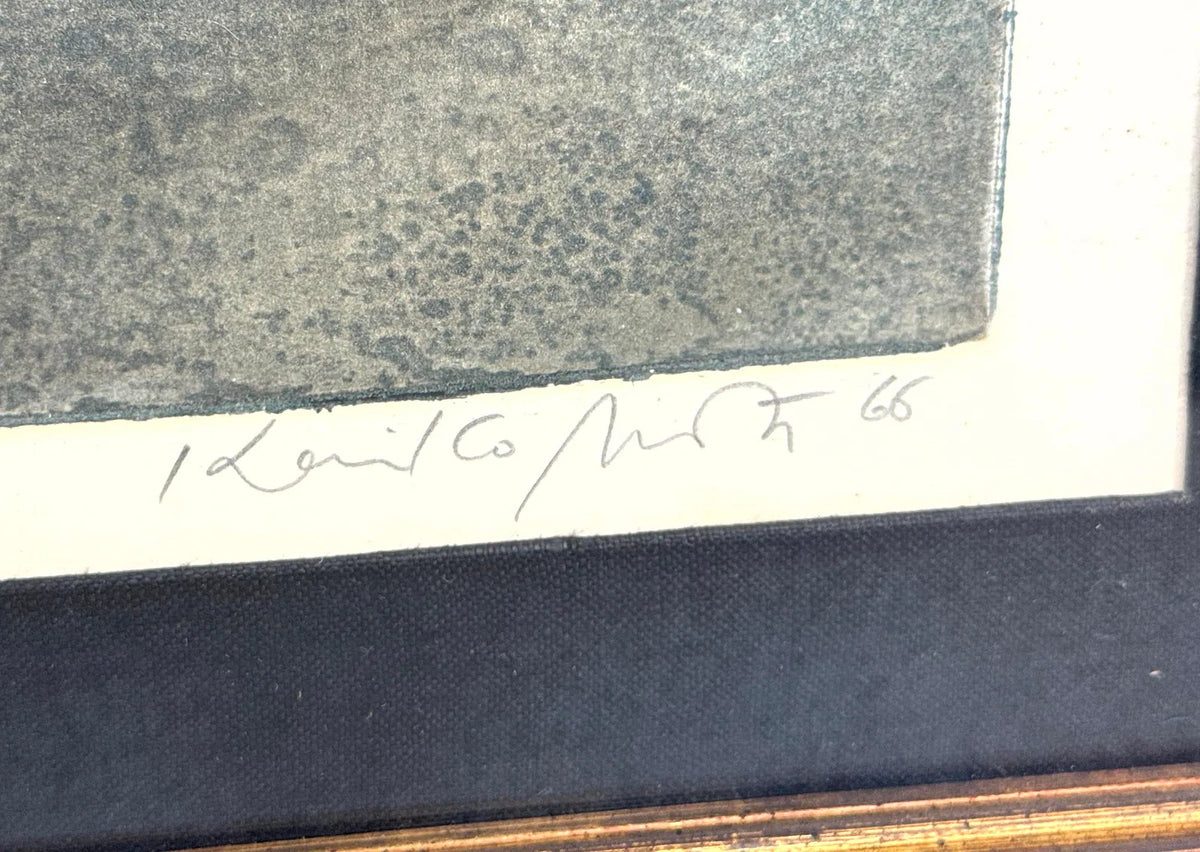 '66 Signed Kaiko Moti Aquarium Aqua Tint Print