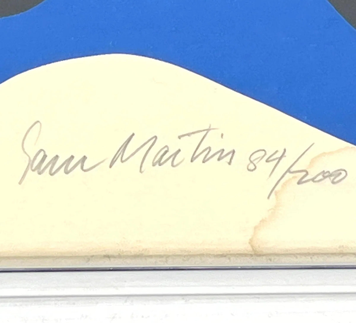 Signed Sam Maitin Screenprint with Reinhold Niebuhr Qutoe