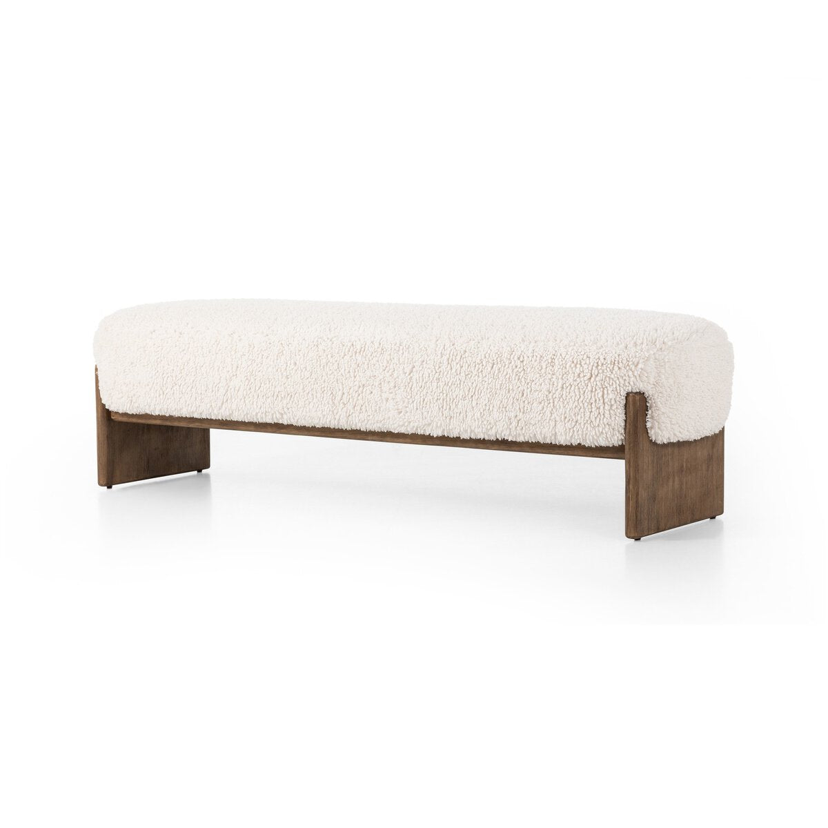 Cradle Base Upholstered Accent Bench