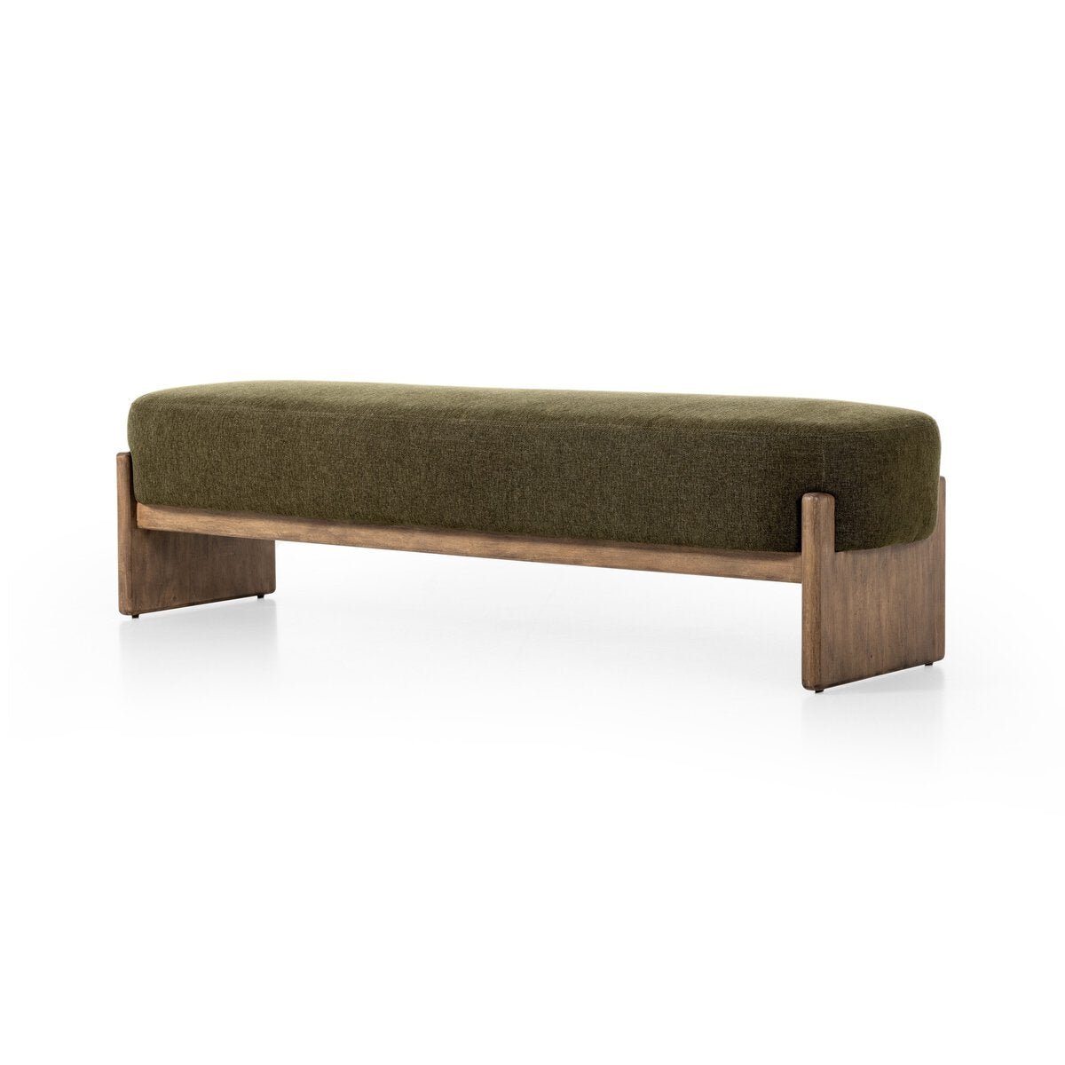 Cradle Base Upholstered Accent Bench