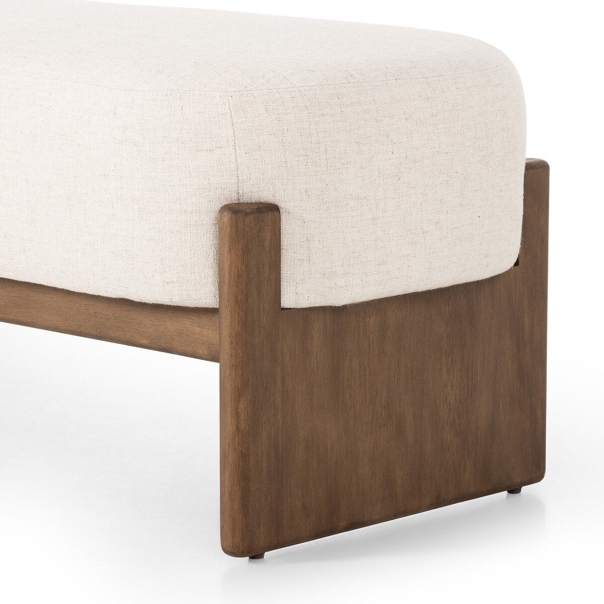 Cradle Base Upholstered Accent Bench