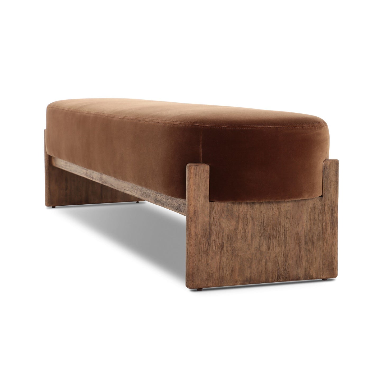 Cradle Base Upholstered Accent Bench
