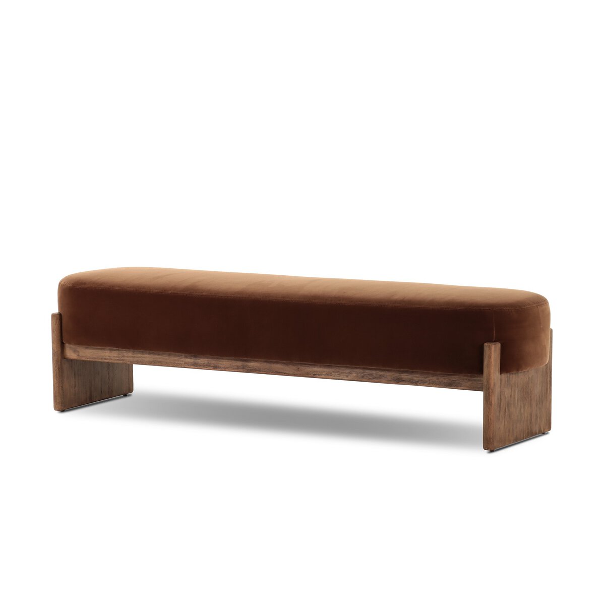 Cradle Base Upholstered Accent Bench