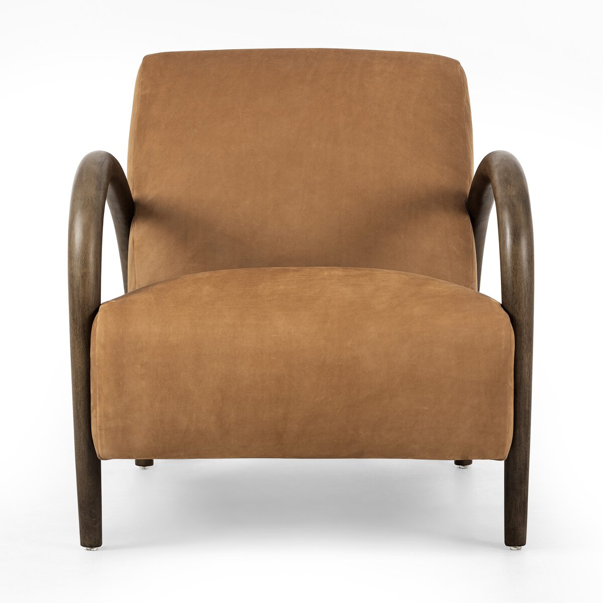 Leather Arch Frame Accent Chair