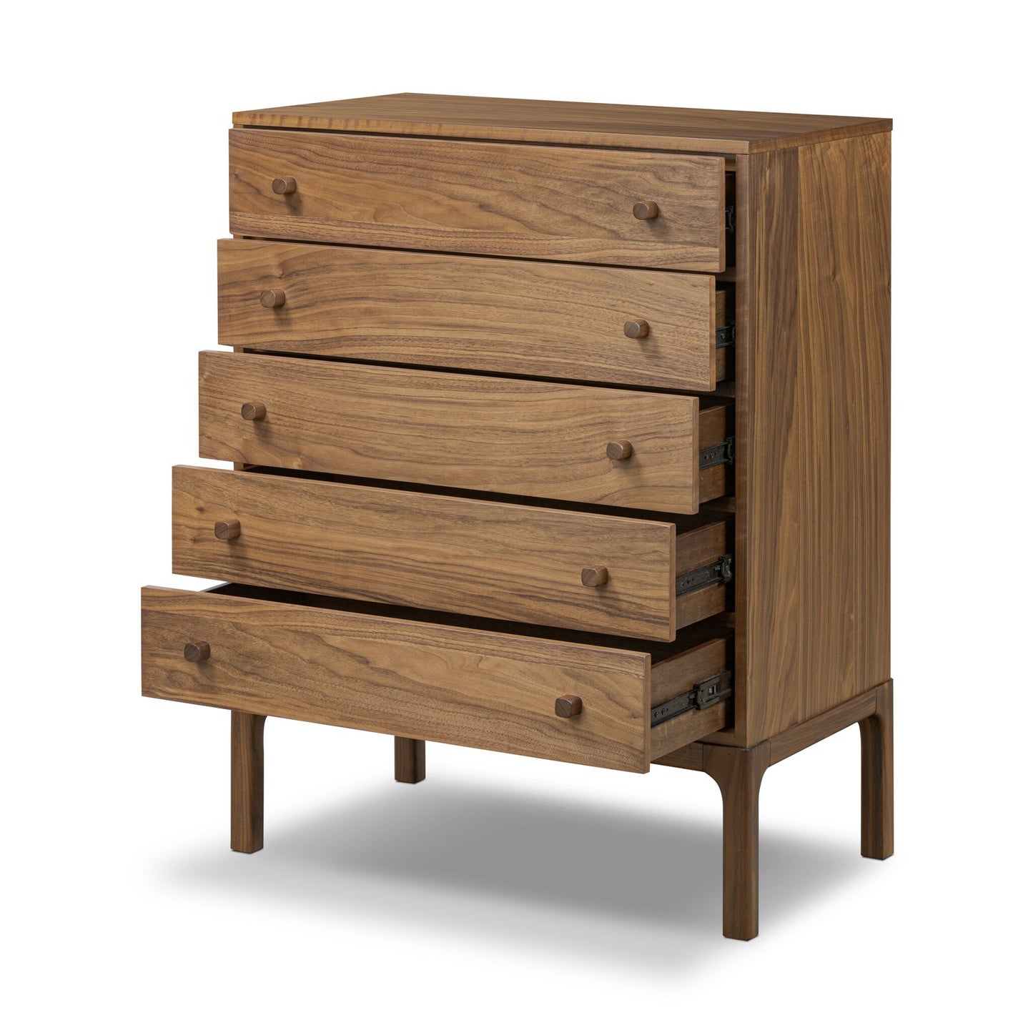 Campaign Style Walnut Dresser