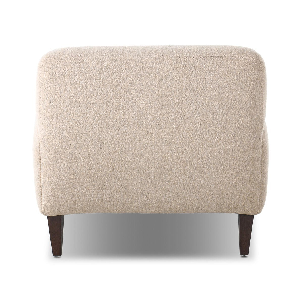 Chenille Accent Chair with Brass Casters