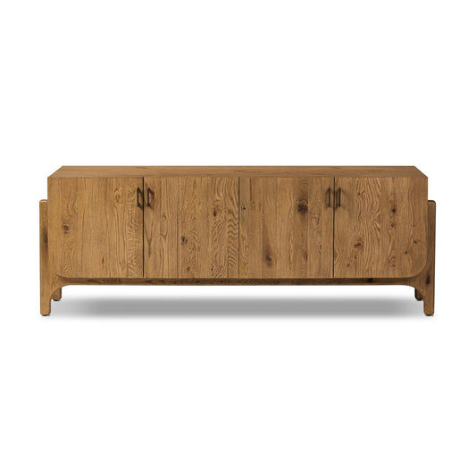 Oak Cradle Base Console