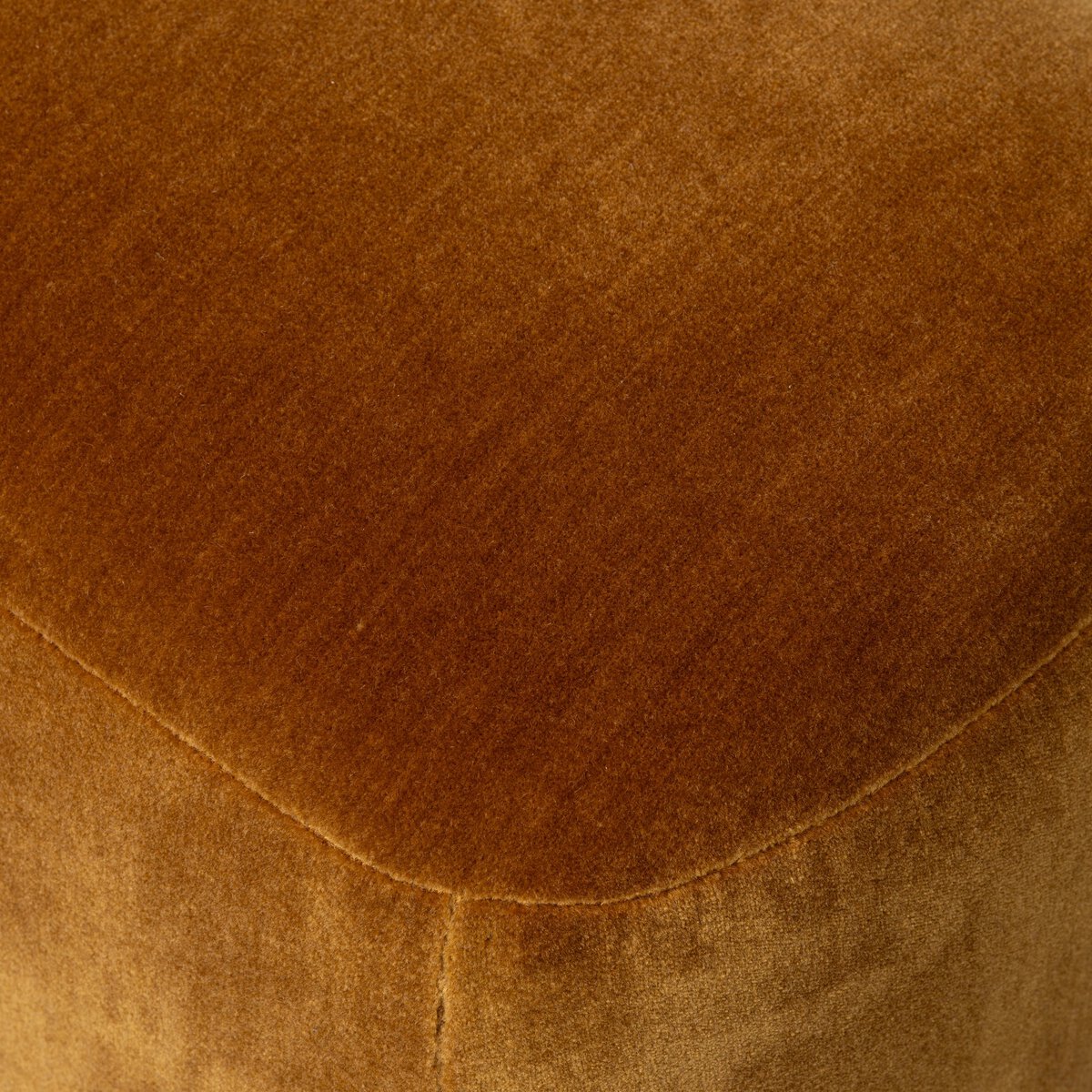 Tapered Oval Ottoman with Bun Feet