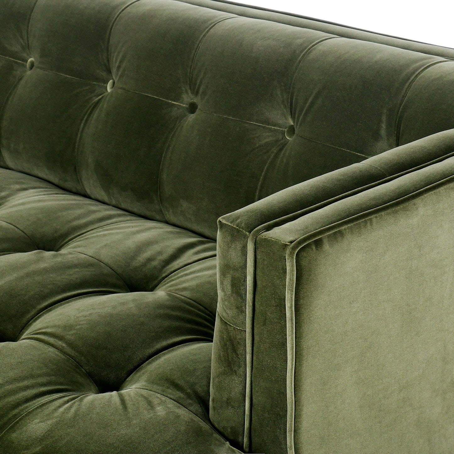 Tufted Sofa with Parawood Base