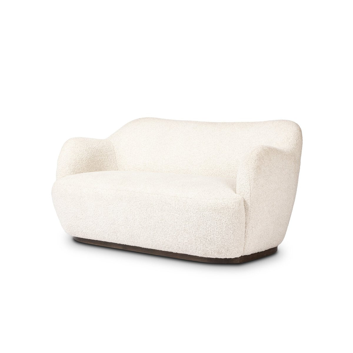 Shearling Loveseat with Enveloped Frame