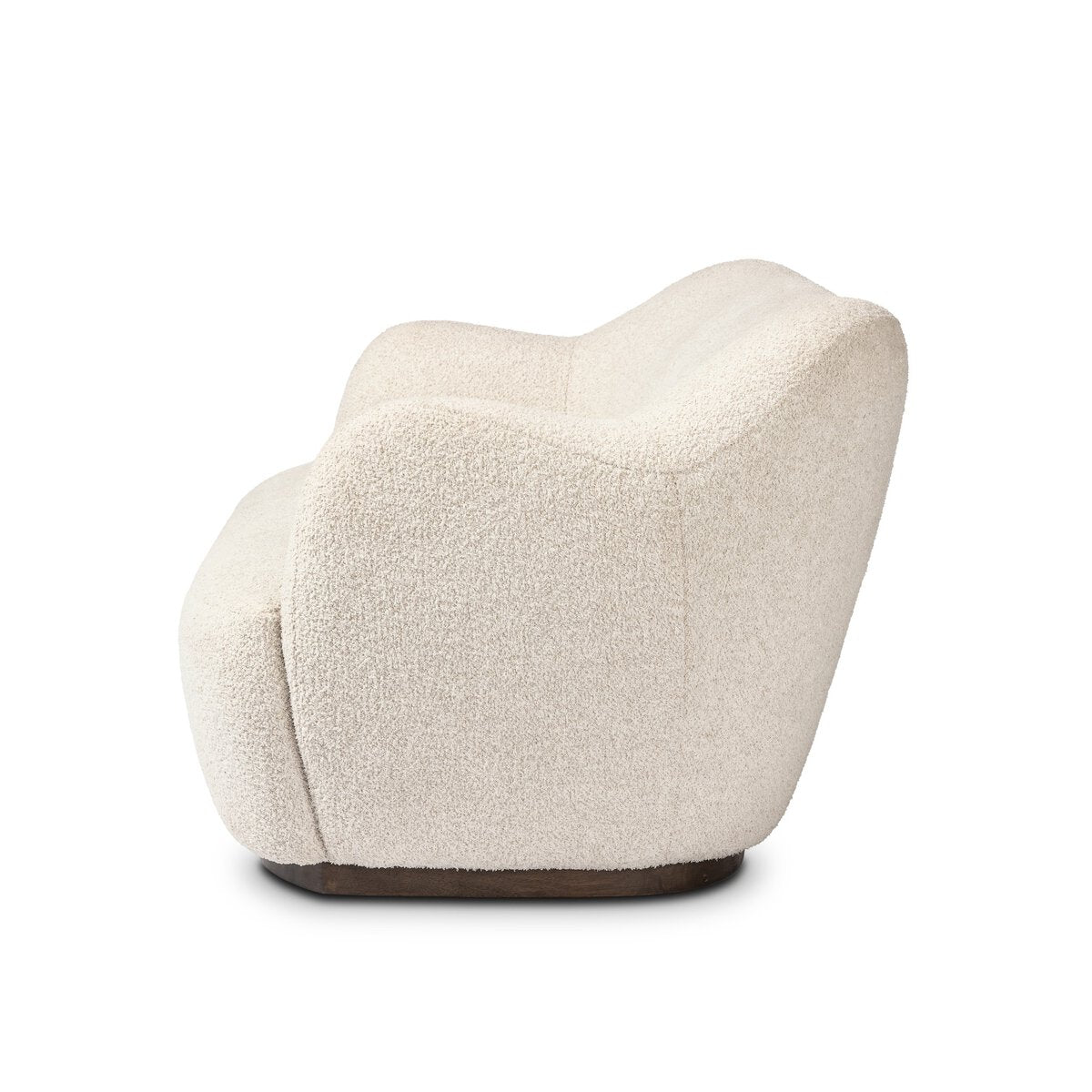 Shearling Loveseat with Enveloped Frame