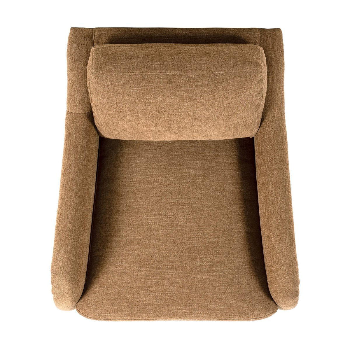 Rolled Arm Accent Chair With Caster Legs