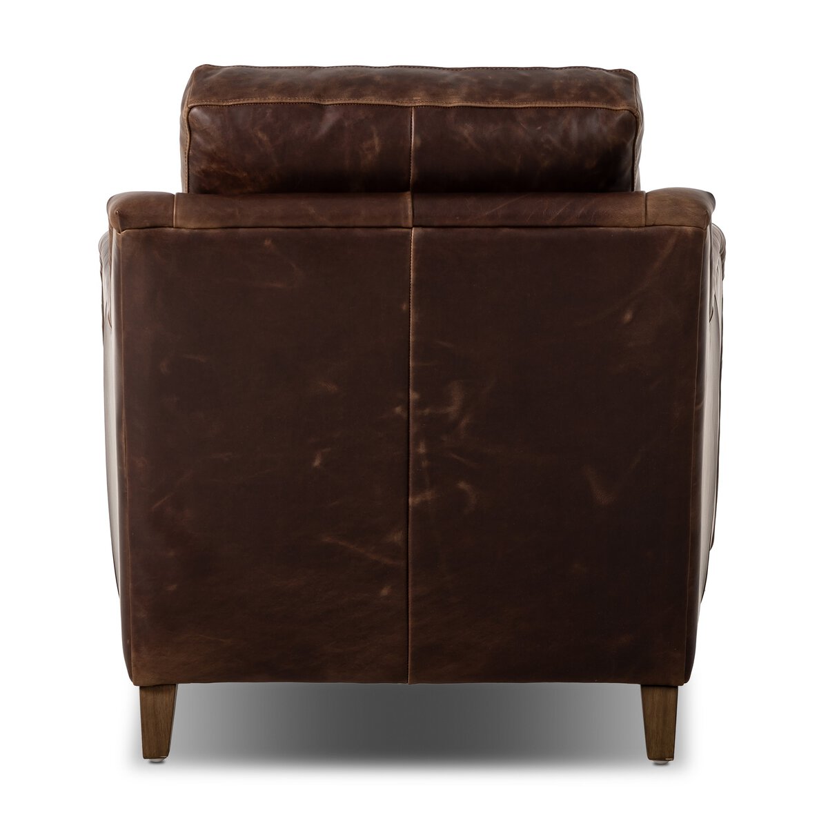 Rolled Arm Accent Chair With Caster Legs