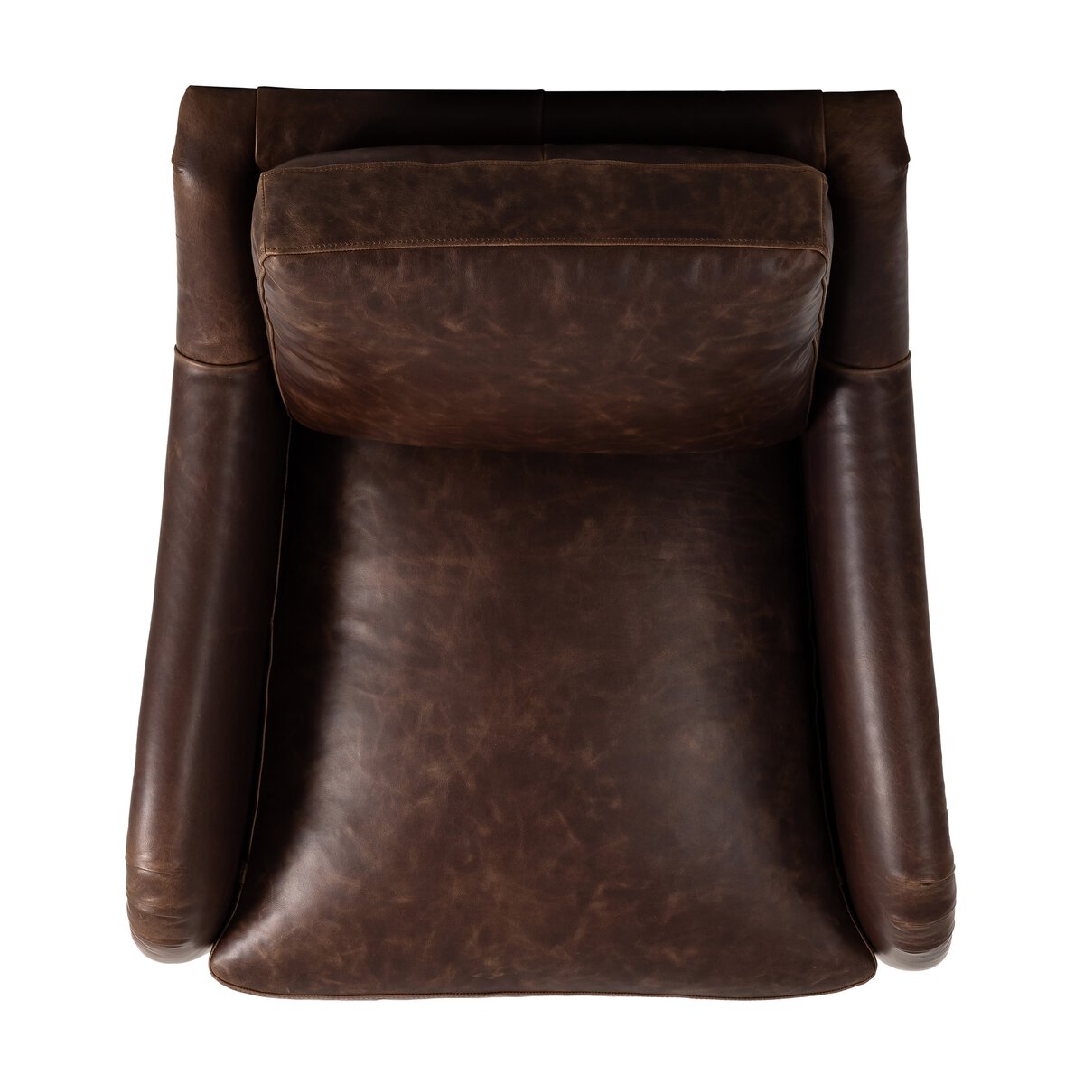 Rolled Arm Accent Chair With Caster Legs