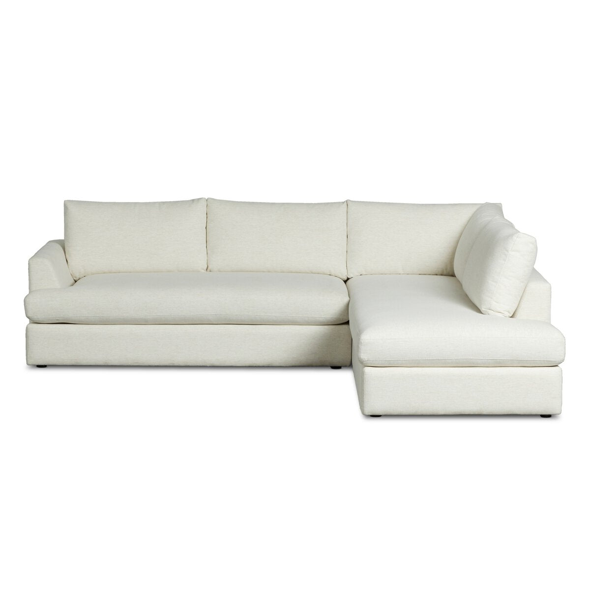Nomad Snow Sectional with Crypton Upholstery