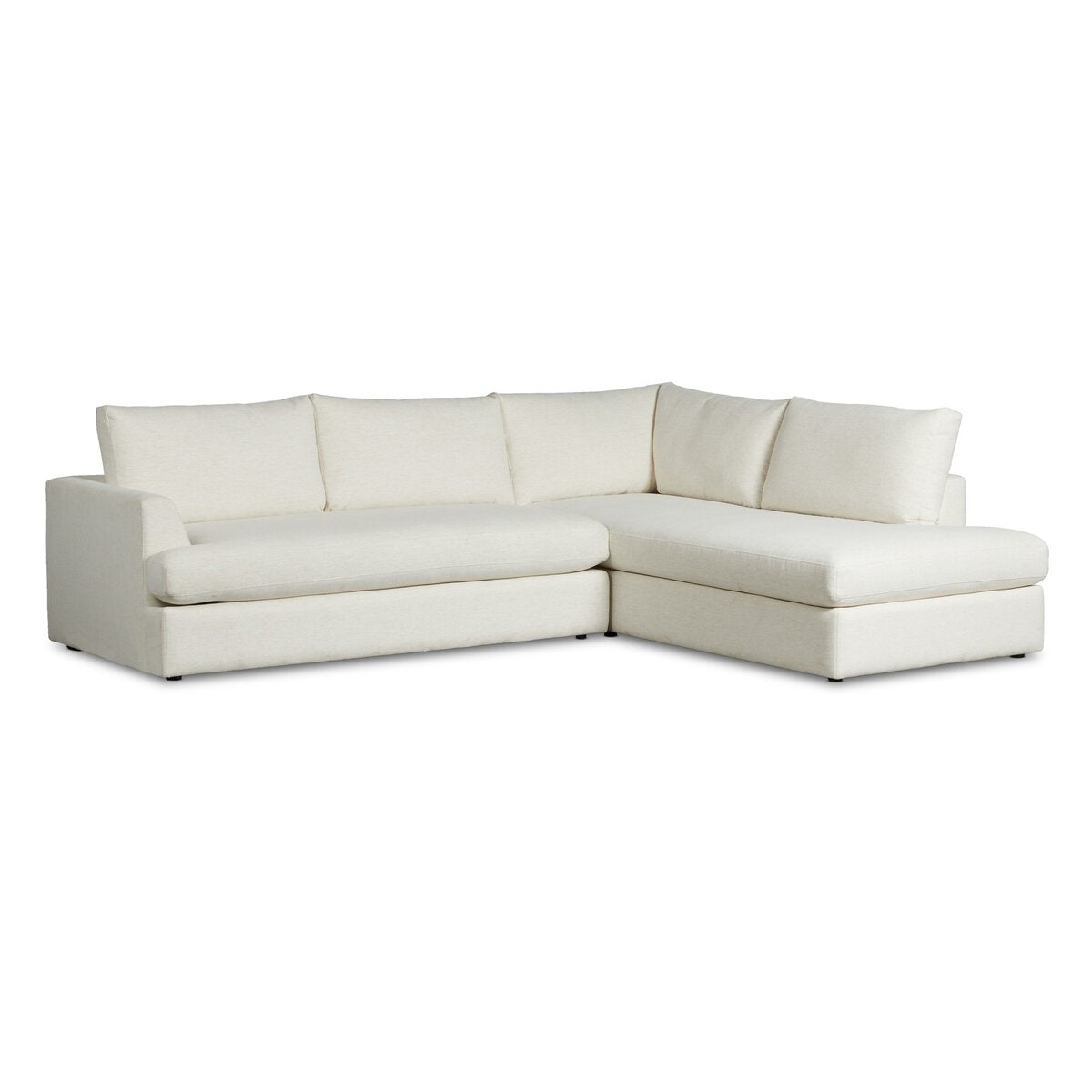 Nomad Snow Sectional with Crypton Upholstery