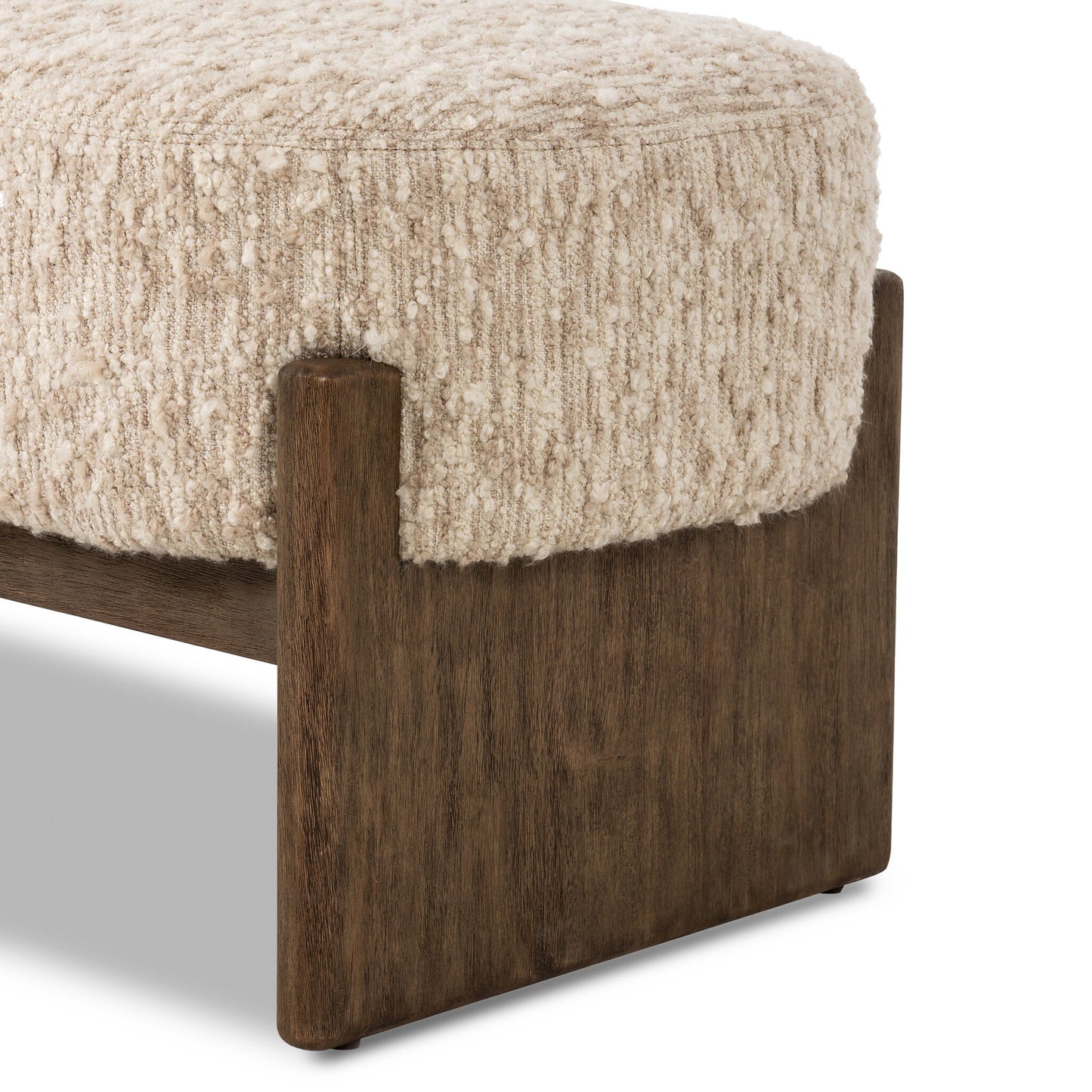 Cradle Base Upholstered Accent Bench