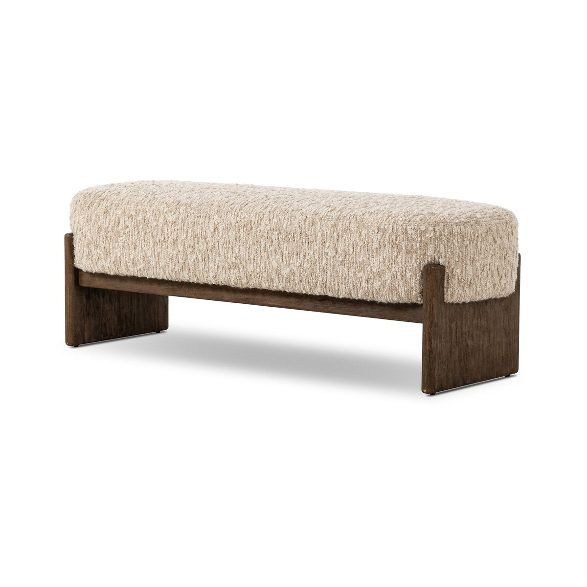 Cradle Base Upholstered Accent Bench