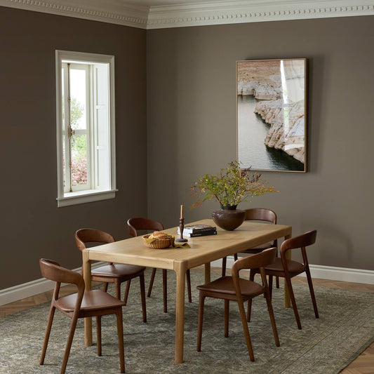 Parsons Oak Dining Table