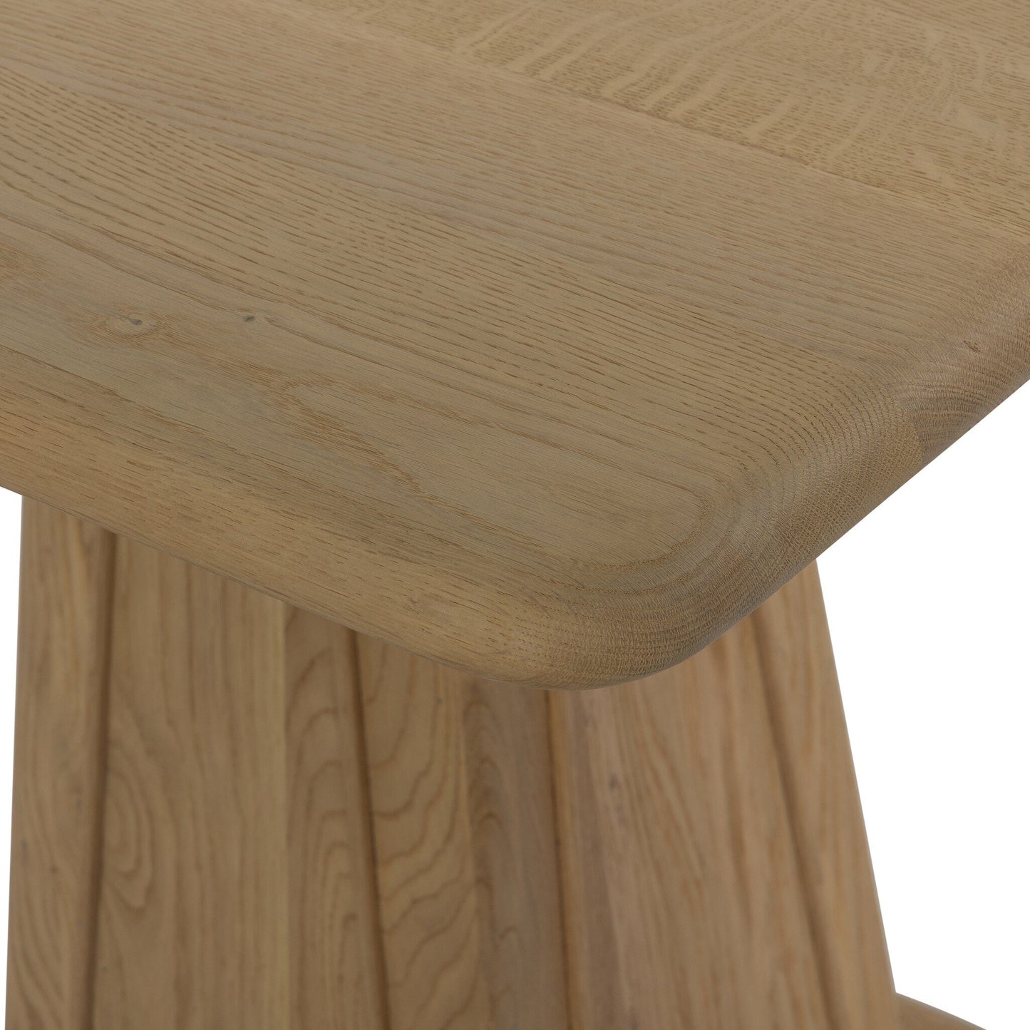 Oak Tapered Base Bistro Table