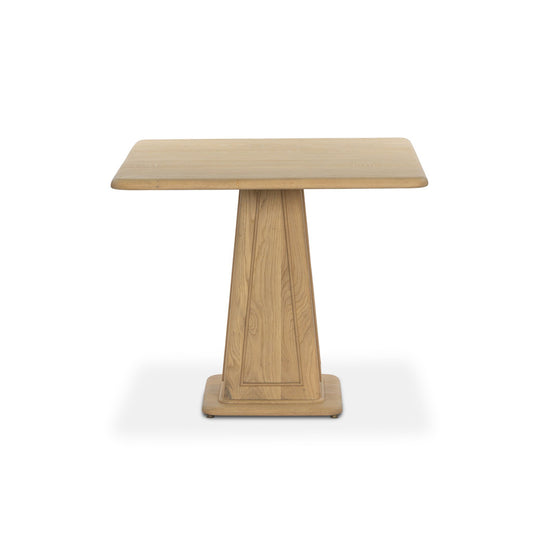 Oak Tapered Base Bistro Table