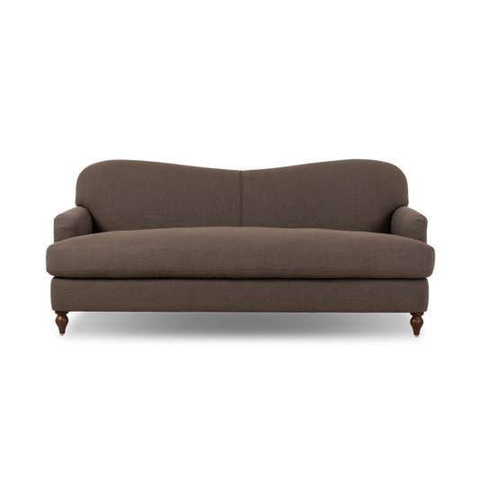Coffee English Roll Arm Sofa