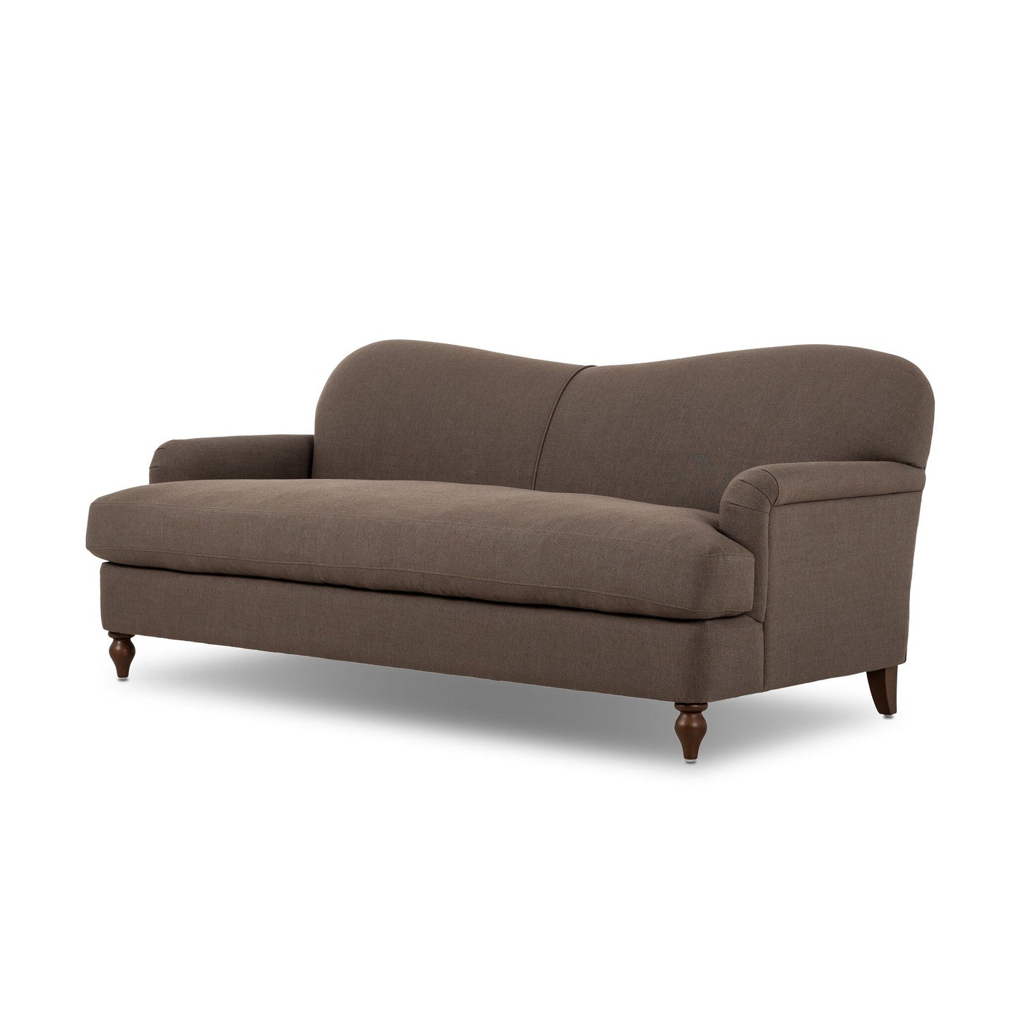 Coffee English Roll Arm Sofa