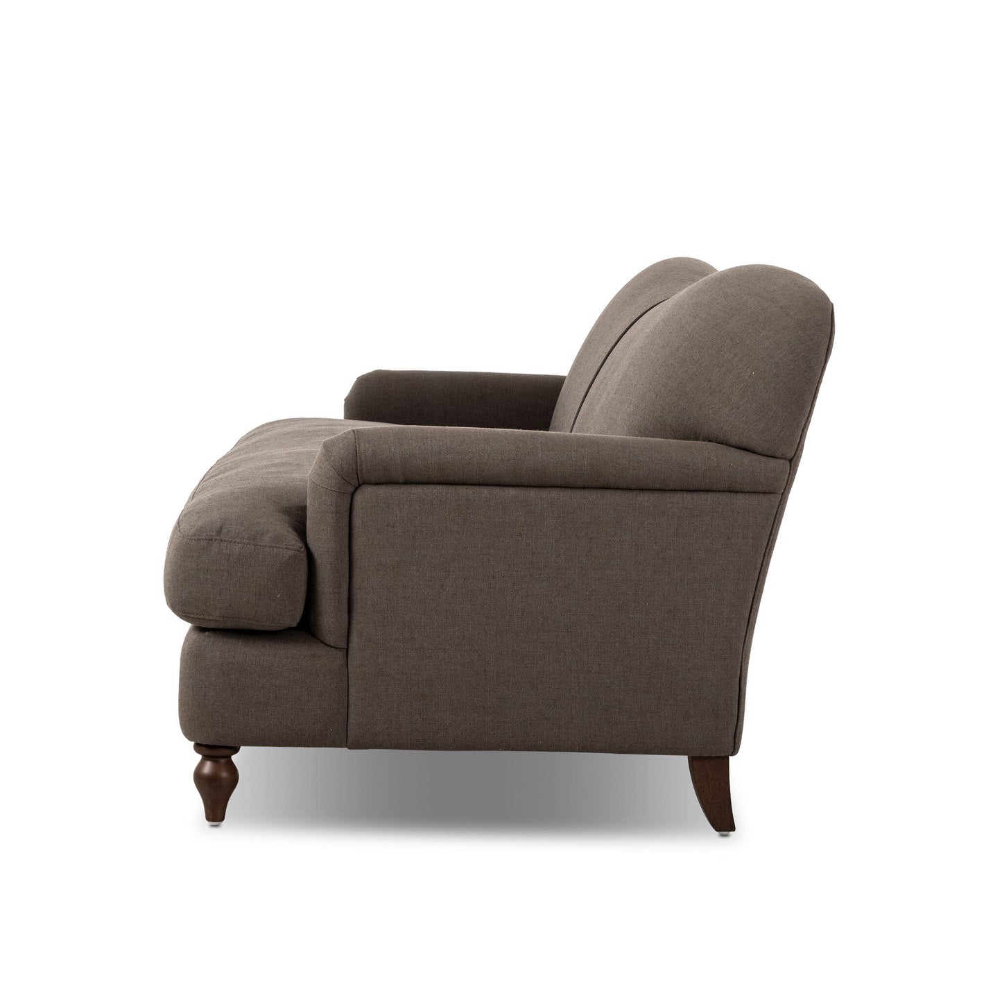 Coffee English Roll Arm Sofa