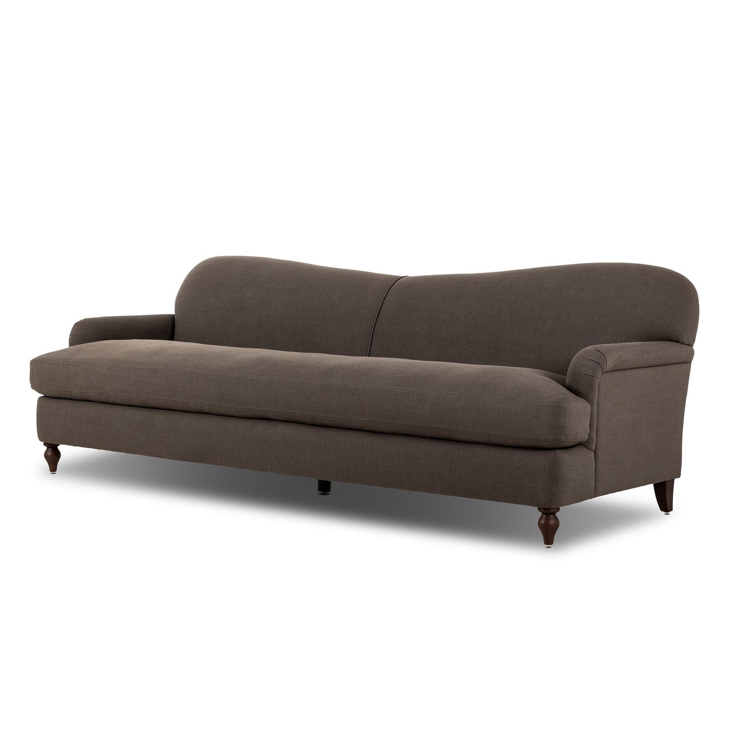 Coffee English Roll Arm Sofa