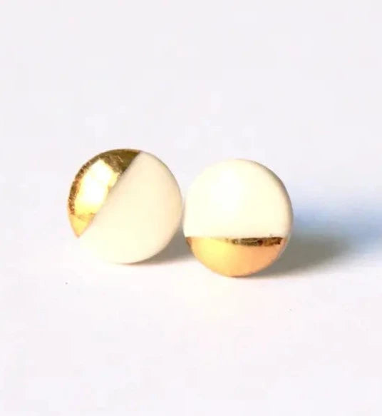 Flat Stud Earrings