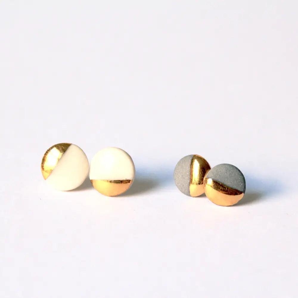 Flat Stud Earrings