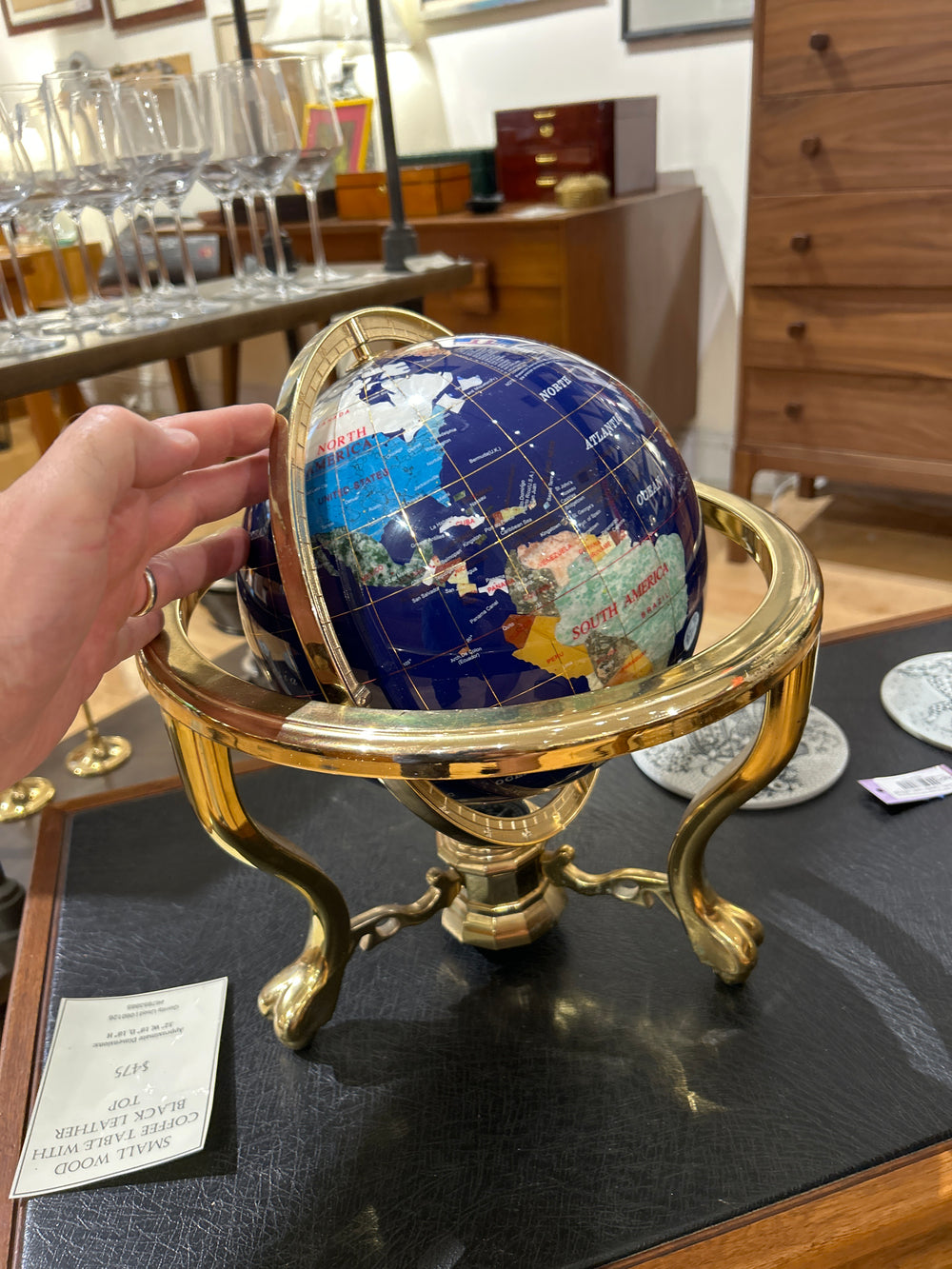 MOP and Stone Globe (Sm.)