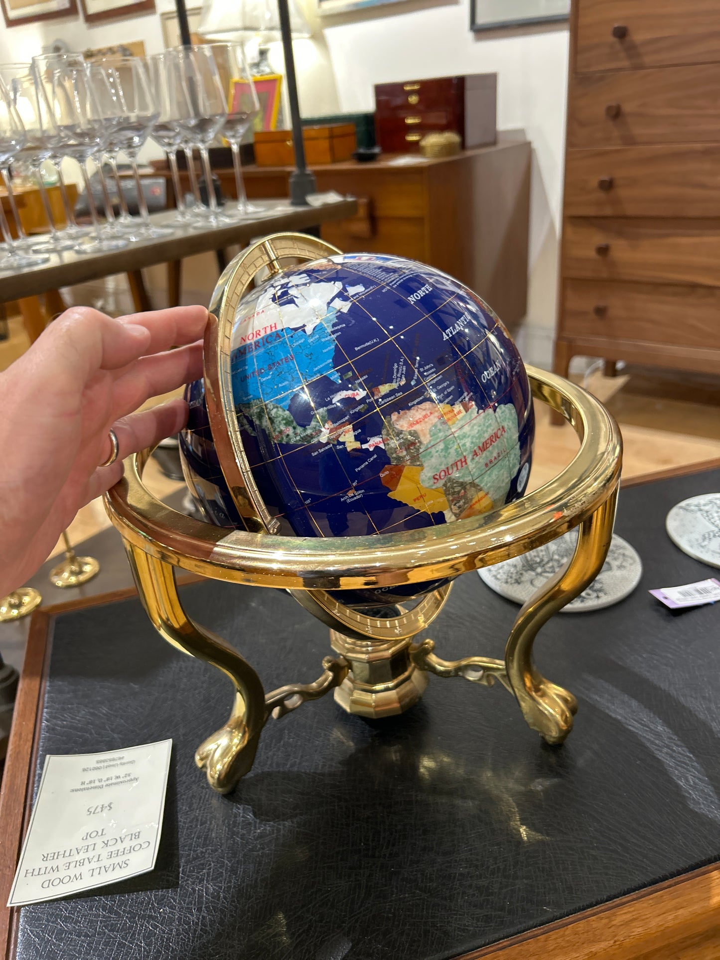 MOP and Stone Globe (Sm.)