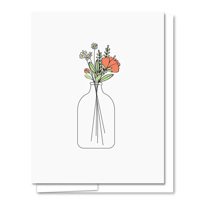 Flowers in a Vase Card