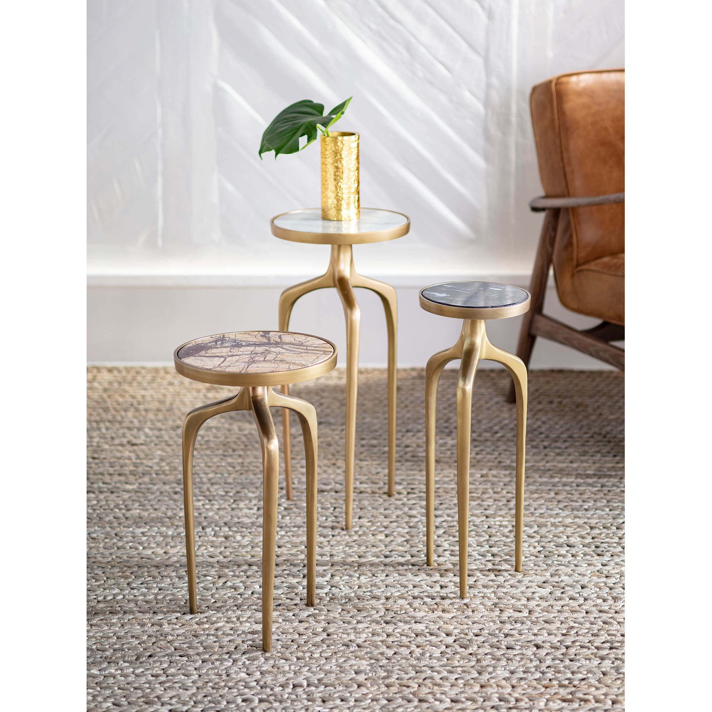 Mixer Brass & Stone Tables