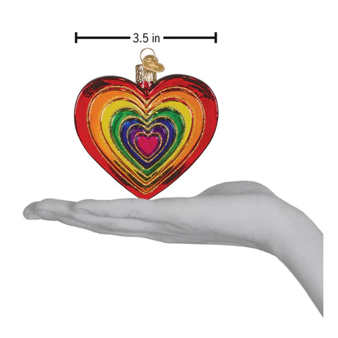 Rainbow Heart Ornament*