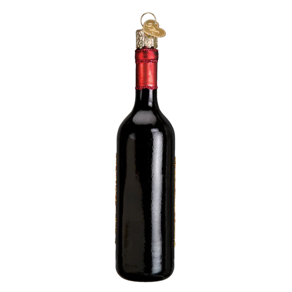 Red Wine Bottle Ornament