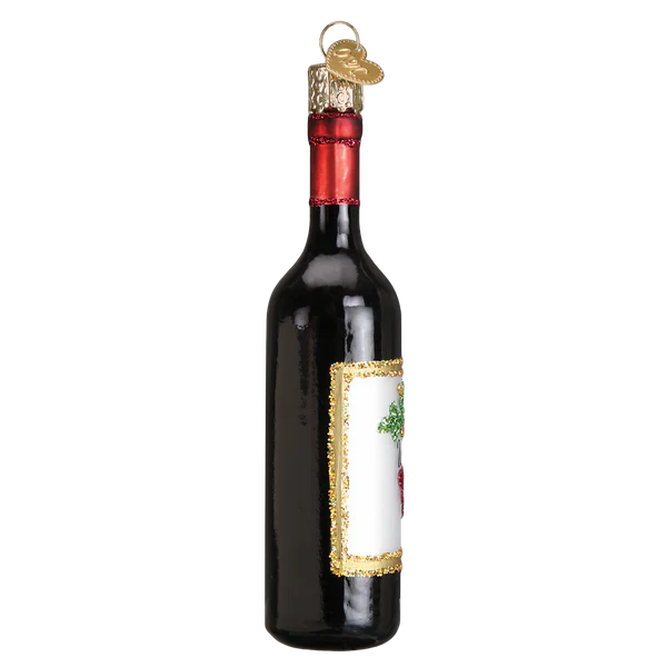 Red Wine Bottle Ornament