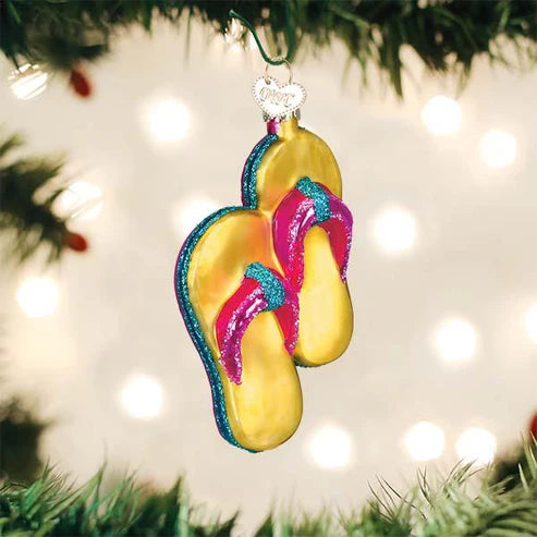 Yellow Flip-flops Ornament*
