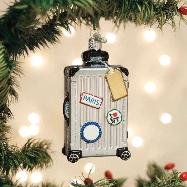 Rolling Suitcase Ornament