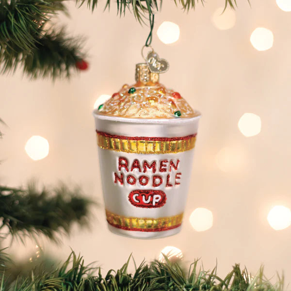 Cup of Ramen Noodles Ornament
